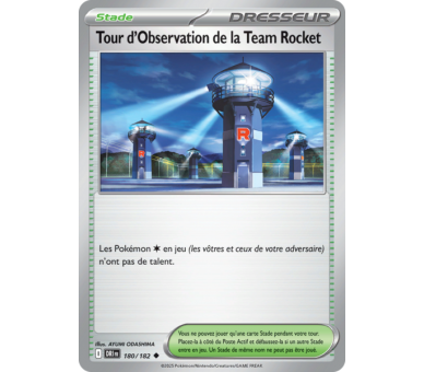 Stade Tour d'Observation de la Team Rocket 180/182 – Carte Peu Commune – Écarlate et Violet Rivalités Destinées