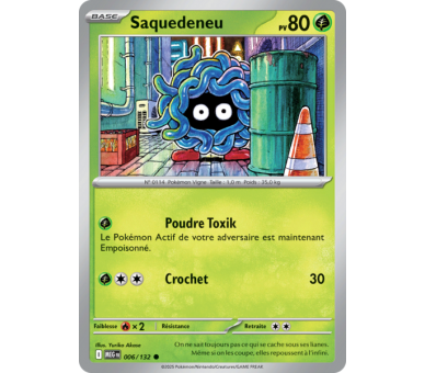 Saquedeneu Pv 80 006/132 - Carte Commune - Méga-Évolution