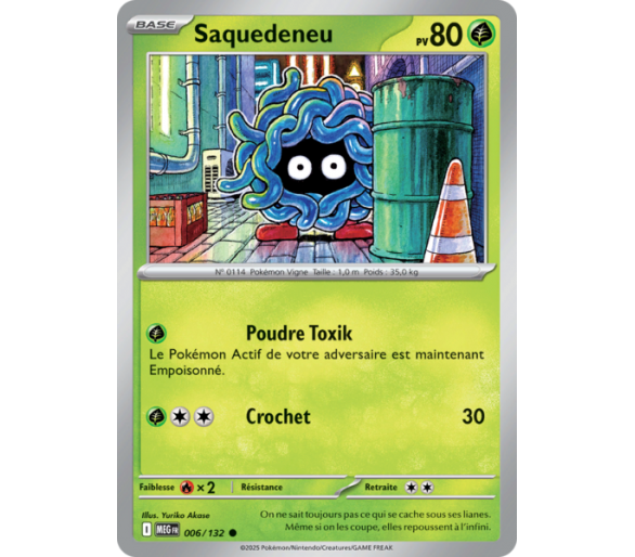 Saquedeneu Pv 80 006/132 - Carte Commune - Méga-Évolution