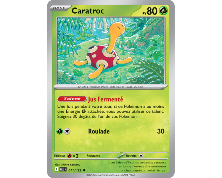 Caratroc Pv 80 011/132 - Carte Peu Commune Reverse - Méga-Évolution