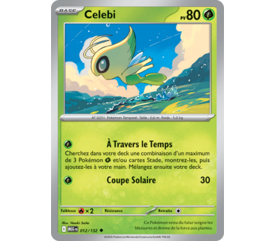 Celebi Pv 80 012/132 - Carte Peu Commune - Méga-Évolution