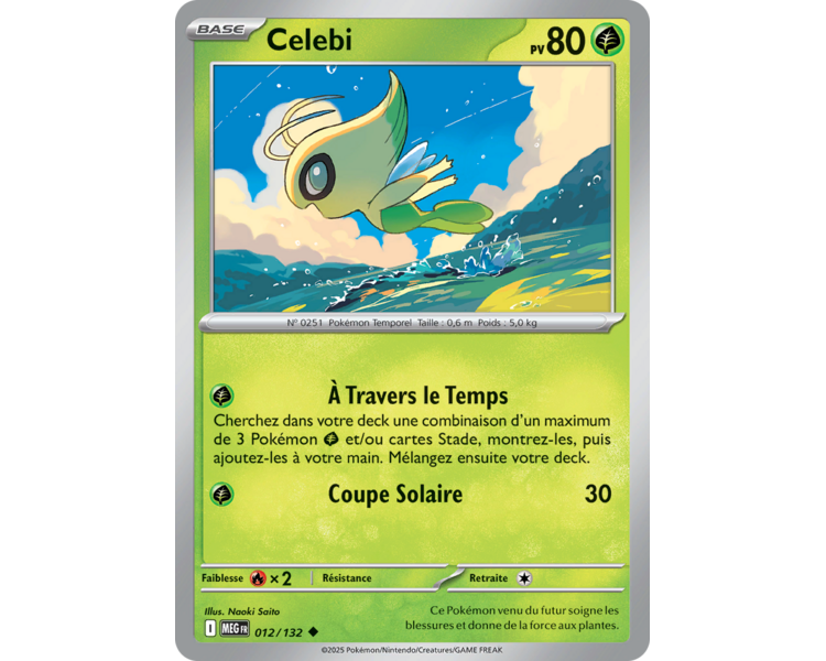 Celebi Pv 80 012/132 - Carte Peu Commune - Méga-Évolution