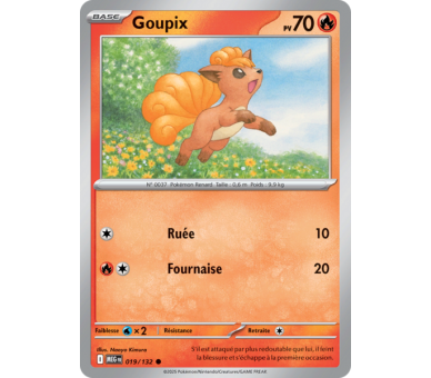Goupix Pv 70 019/132 - Carte Commune - Méga-Évolution