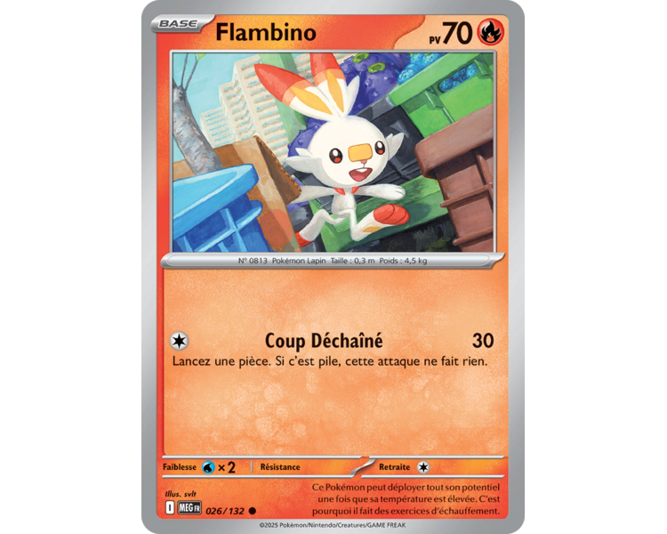 Flambino Pv 70 026/132 - Carte Commune - Méga-Évolution