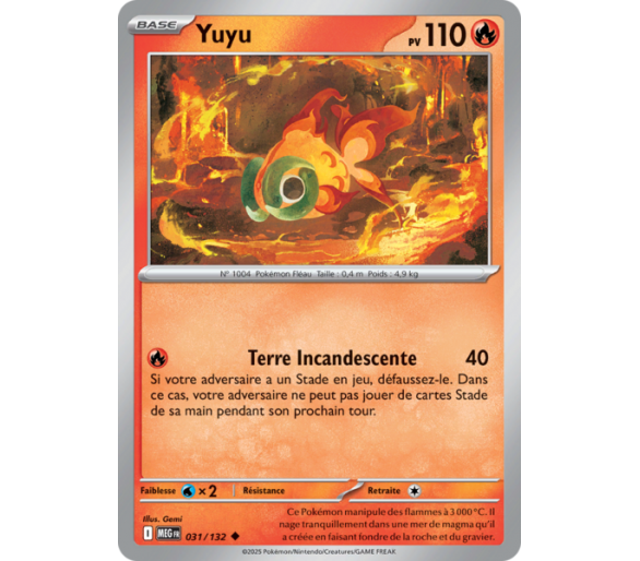 Yuyu Pv 110 031/132 - Carte Peu Commune Reverse - Méga-Évolution