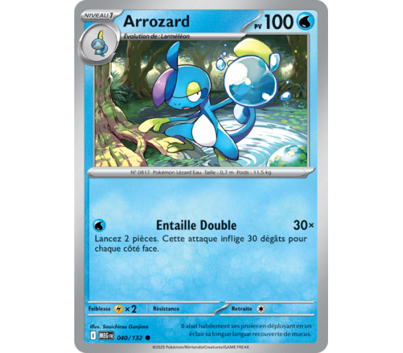 Arrozard Pv 100 040/132 - Carte Commune Reverse - Méga-Évolution