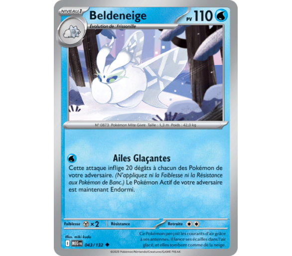 Beldeneige Pv 110 043/132 - Carte Peu Commune - Méga-Évolution