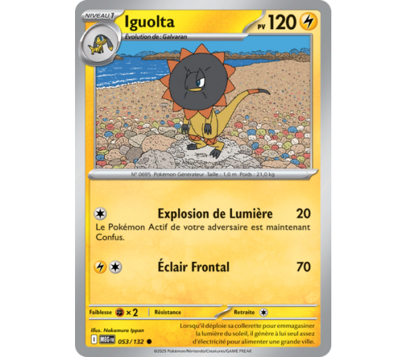 Iguolta Pv 120 053/132 - Carte Commune Reverse - Méga-Évolution
