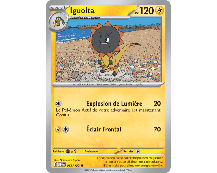Iguolta Pv 120 053/132 - Carte Commune Reverse - Méga-Évolution