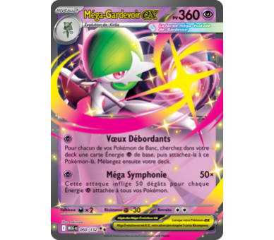 Méga-Gardevoir-ex Pv 360 60/132 - Carte Double Rare - Méga-Évolution