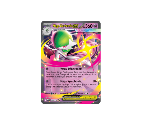 Méga-Gardevoir-ex Pv 360 60/132 - Carte Double Rare - Méga-Évolution