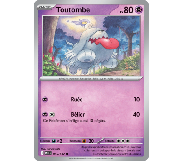 Toutombe Pv 80 065/132 - Carte Commune - Méga-Évolution