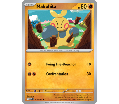Makuhita Pv 80 072/132 - Carte Commune - Méga-Évolution
