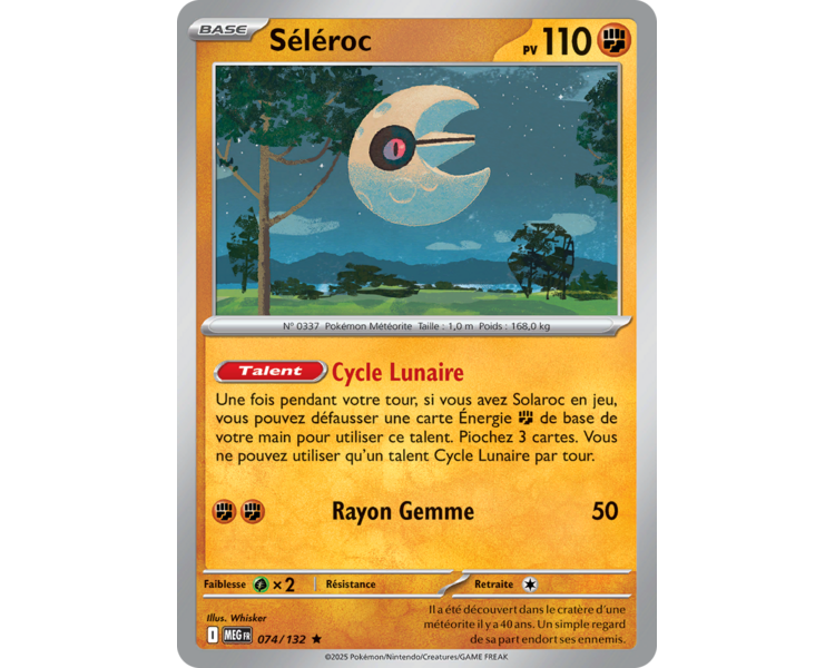 Séléroc Pv 110 074/132 - Carte Rare Holographique - Méga-Évolution