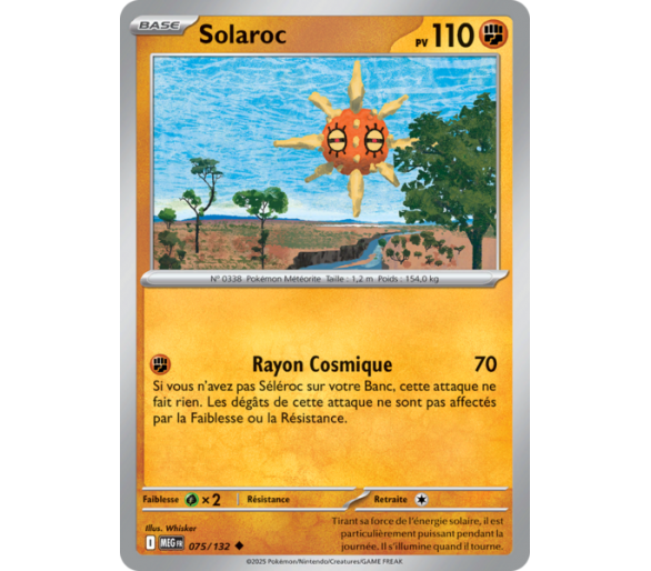 Solaroc Pv 110 75/132 - Carte Peu Commune - Méga-Évolution