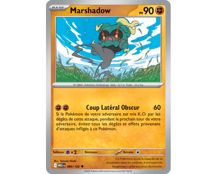 Marshadow Pv 90 80/132 - Carte Peu Commune - Méga-Évolution
