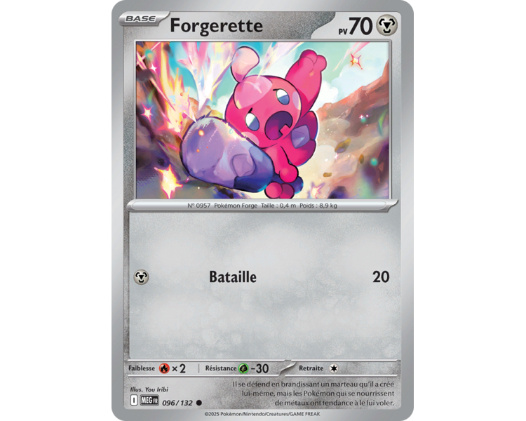 Forgerette Pv 70 96/132 - Carte Commune - Méga-Évolution