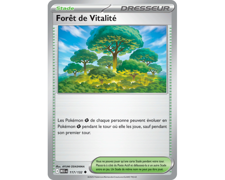 Stade Forêt de Vitalité 117/132 - Carte Peu Commune - Méga-Évolution