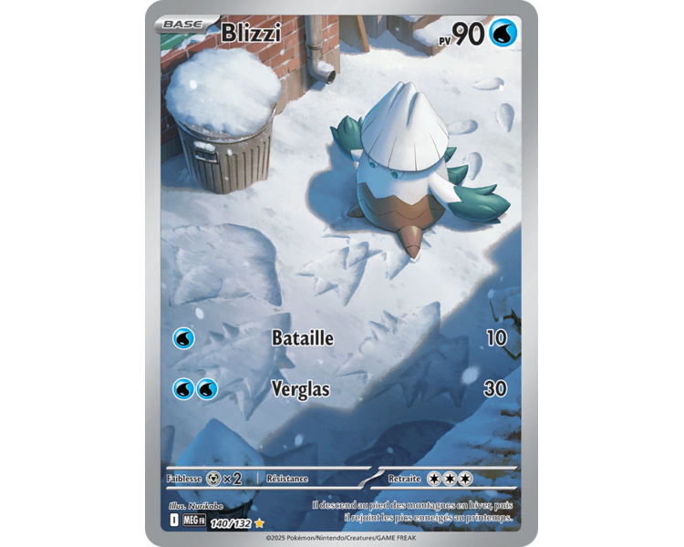 Blizzi Pv 90 140/132 - Carte Secrète Illustration Rare - Méga-Évolution