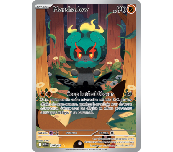 Marshadow Pv 90 146/132 - Carte Secrète Illustration Rare - Méga-Évolution