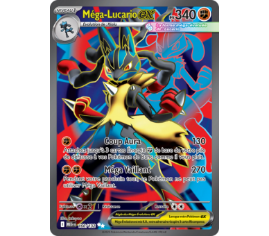 Méga-Lucario-ex Pv 340 160/132 - Carte Secrète Ultra Rare - Méga-Évolution