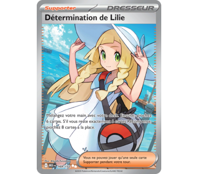 Dresseur Détermination de Lilie 169/132 - Carte Secrète Ultra Rare - Méga-Évolution