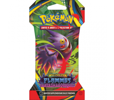 1 Booster Sous Blister – ME02 Méga-Évolution Flammes Fantasmagoriques - FR
