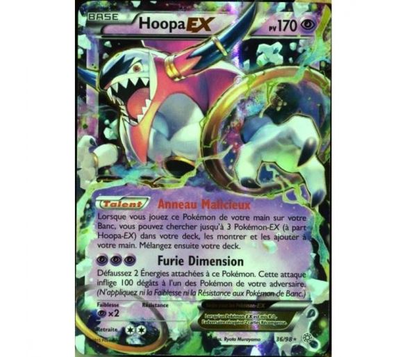 Carte Pokémon Rare Holo Ex Hoopa pv 170 - 36/98