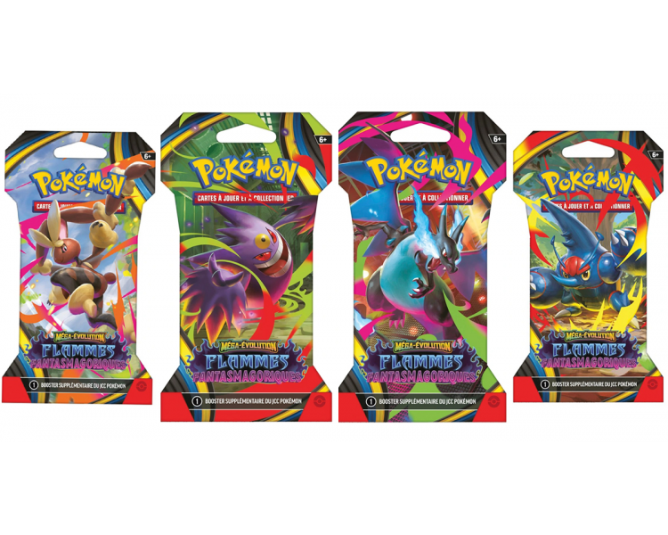 1 Booster Sous Blister – ME02 Méga-Évolution Flammes Fantasmagoriques - FR