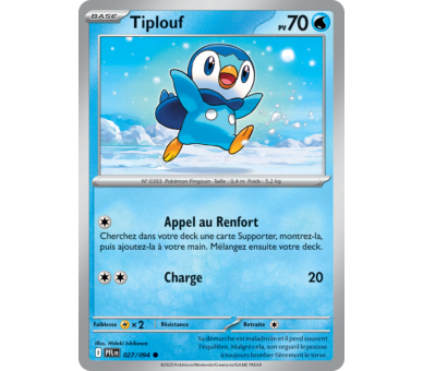 Prinplouf Pv 100 028/094 - Carte Commune Reverse - Méga-Évolution Flammes Fantasmagoriques