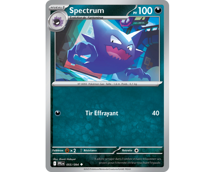 Spectrum Pv 100 055/094 - Carte Peu Commune - Méga-Évolution Flammes Fantasmagoriques