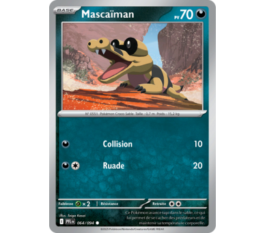 Mascaïman Pv 70 064/094 - Carte Commune - Méga-Évolution Flammes Fantasmagoriques