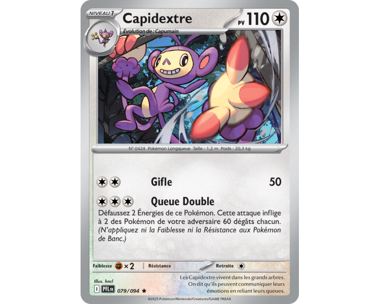 Capidextre Pv 110 79/094 - Carte Rare Holographique - Méga-Évolution Flammes Fantasmagoriques