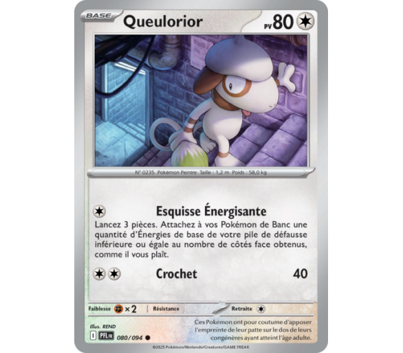 Queulorior Pv 80 80/094 - Carte Commune Reverse - Méga-Évolution Flammes Fantasmagoriques