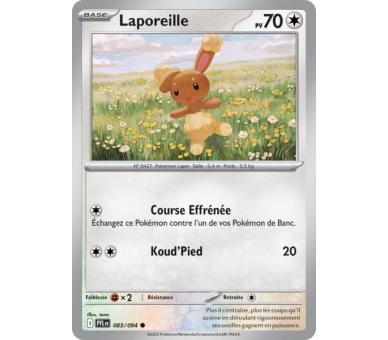 Laporeille Pv 70 83/094 - Carte Commune Reverse - Méga-Évolution Flammes Fantasmagoriques