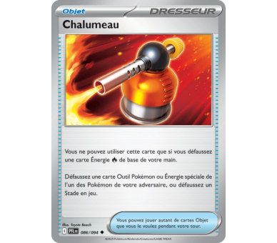 Objet Chalumeau 086/094 - Carte Peu Commune Reverse - Méga-Évolution Flammes Fantasmagoriques