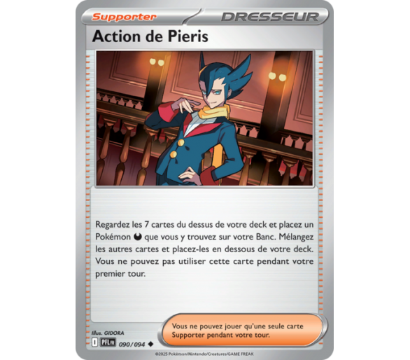 Dresseur Pieris 090/094 - Carte Peu Commune Reverse - Méga-Évolution Flammes Fantasmagoriques