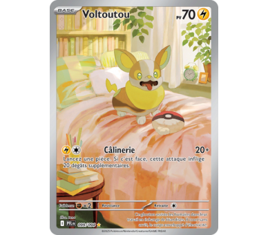 Voltoutou Pv 70 99/094 - Carte Illustration rare Secrète - Méga-Évolution Flammes Fantasmagoriques