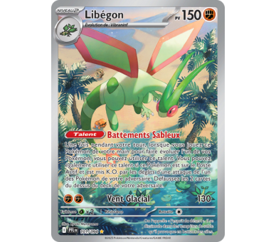 Libégon Pv 150 101/094 - Carte Illustration rare Secrète - Méga-Évolution Flammes Fantasmagoriques