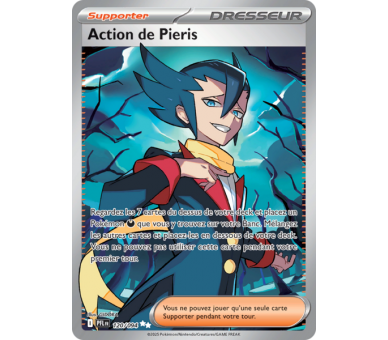 Action de Pieris Full Art 120/094 - Carte Ultra Rare Secrète - Méga-Évolution Flammes Fantasmagoriques