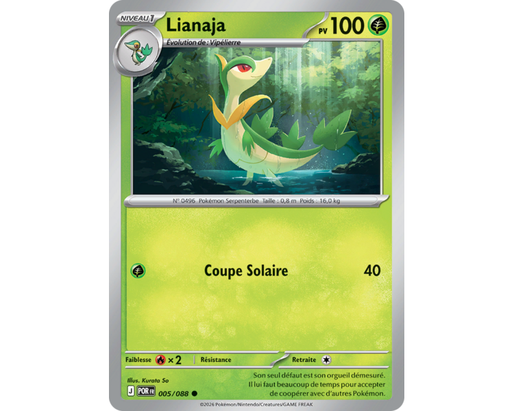Lianaja Pv 100 005/88 - Carte Commune Reverse - Méga-Évolution Équilibre Parfait