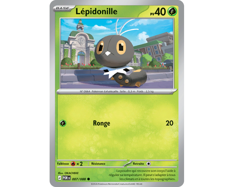 Lépidonille Pv 40 007/88 - Carte Commune Reverse - Méga-Évolution Équilibre Parfait
