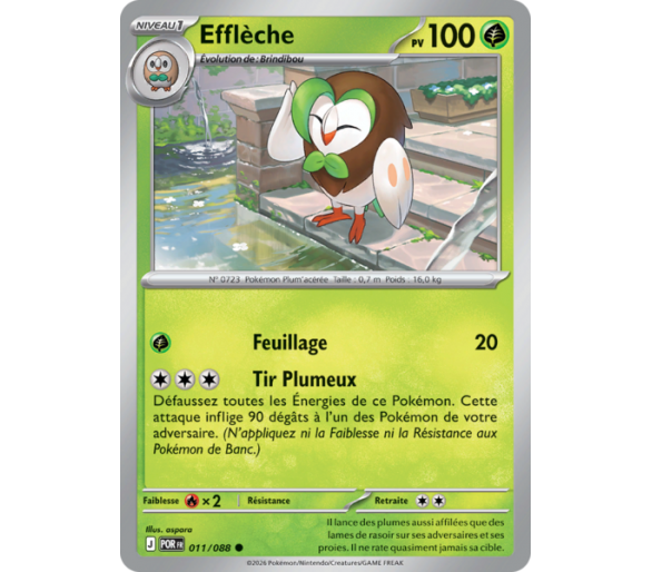 Efflèche Pv 100 011/88 - Carte Commune Reverse - Méga-Évolution Équilibre Parfait