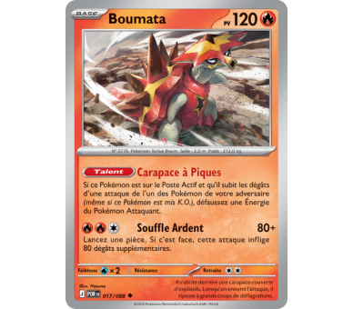 Boumata Pv 120 017/88 - Carte Peu Commune Reverse - Méga-Évolution Équilibre Parfait