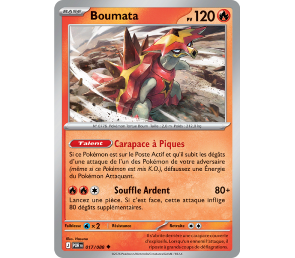 Boumata Pv 120 017/88 - Carte Peu Commune - Méga-Évolution Équilibre Parfait