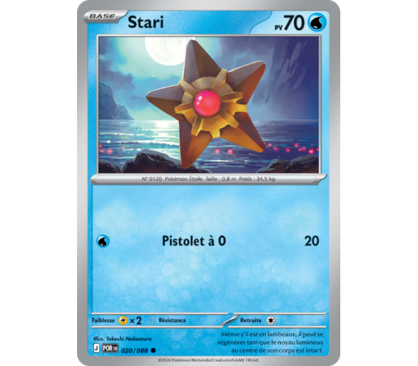 Stari Pv 70 020/88 - Carte Commune Reverse - Méga-Évolution Équilibre Parfait