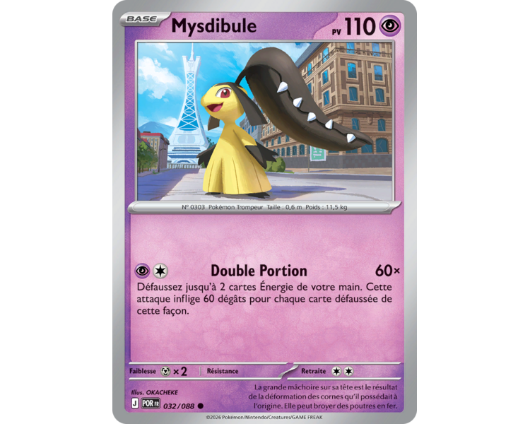 Mysdibule Pv 110 032/88 - Carte Commune Reverse - Méga-Évolution Équilibre Parfait