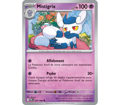 Mistigrix Pv 100 034/88 - Carte Peu Commune Reverse - Méga-Évolution Équilibre Parfait
