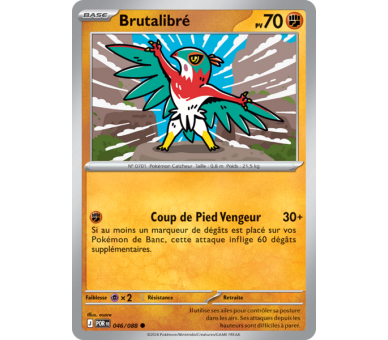 Brutalibré Pv 70 046/88 - Carte Commune Reverse - Méga-Évolution Équilibre Parfait