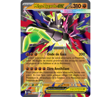 Méga-Zygarde-ex Pv 310 047/88 - Carte Double Rare - Méga-Évolution Équilibre Parfait